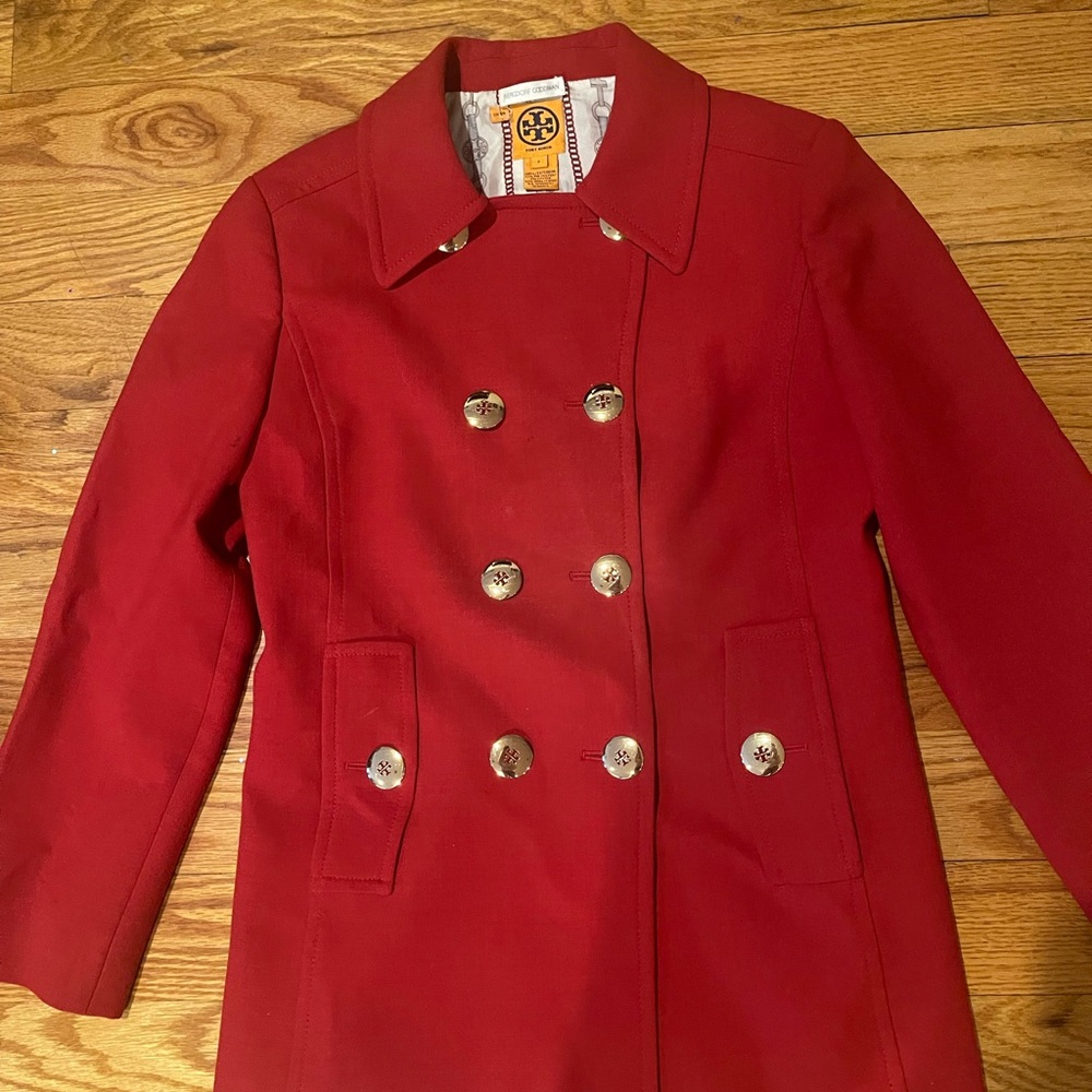 Tori Burch Red Jacket size 8